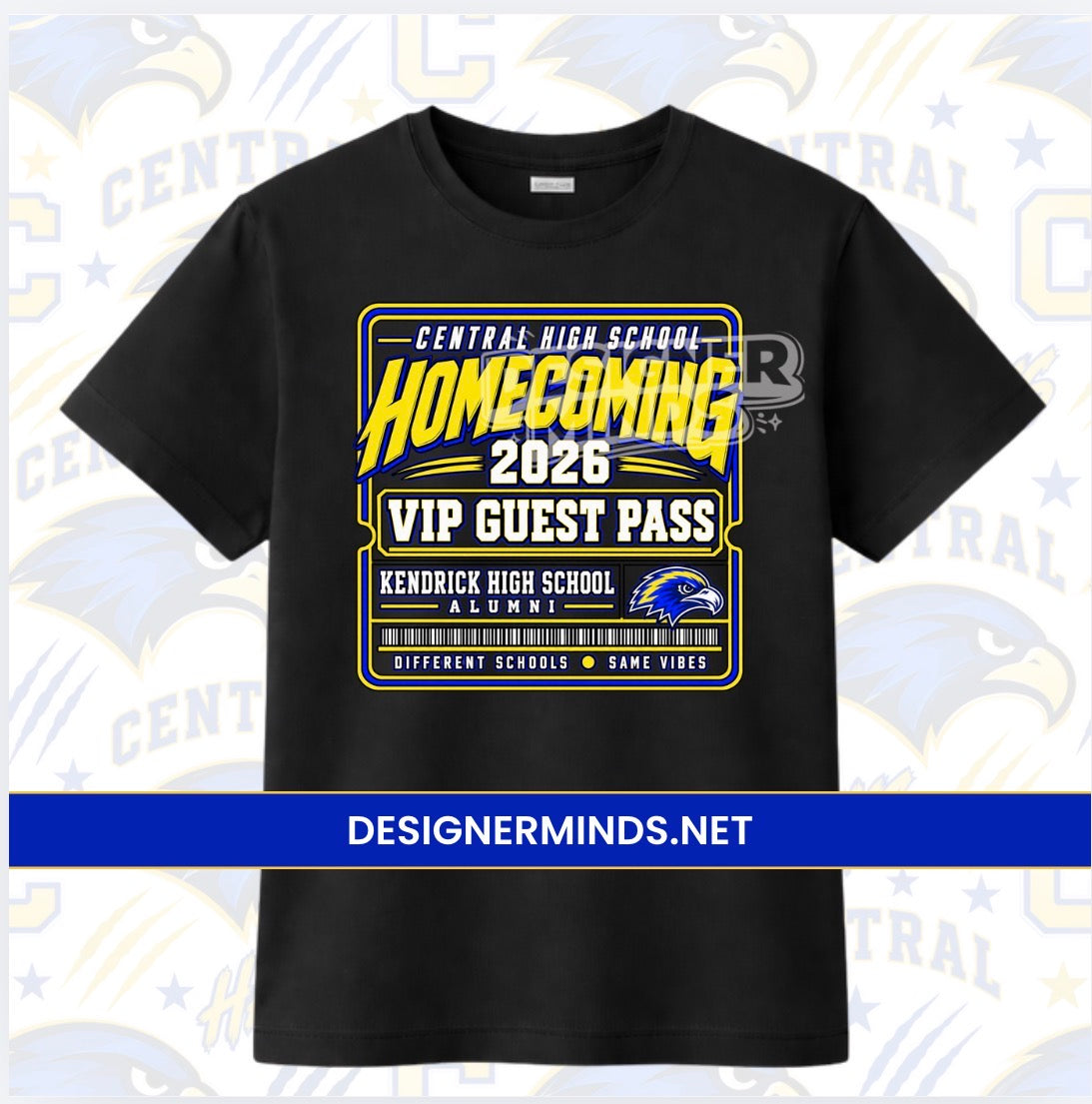 Homecoming VIP Guest Pass Tee| Central edition