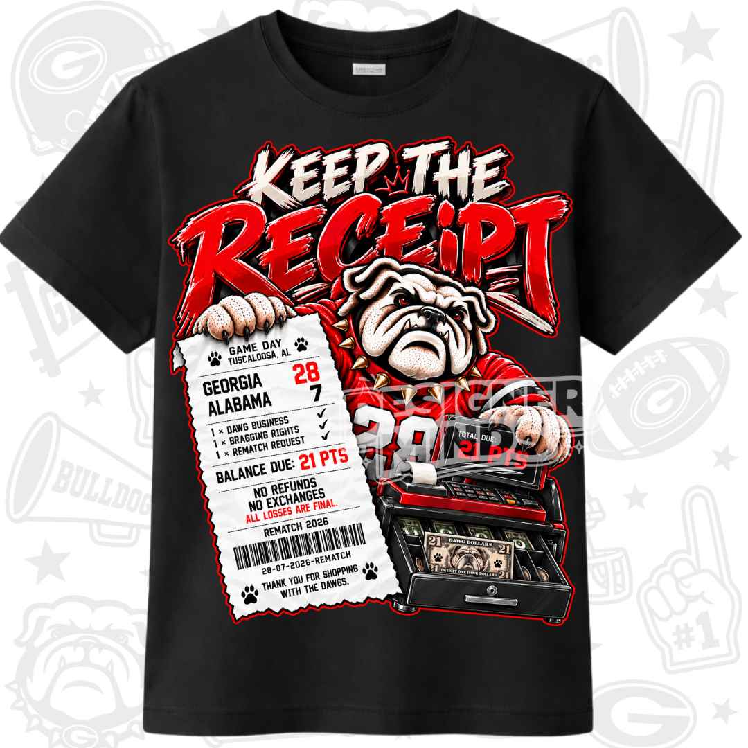 Keep the receipt: Georgia vs AL tee