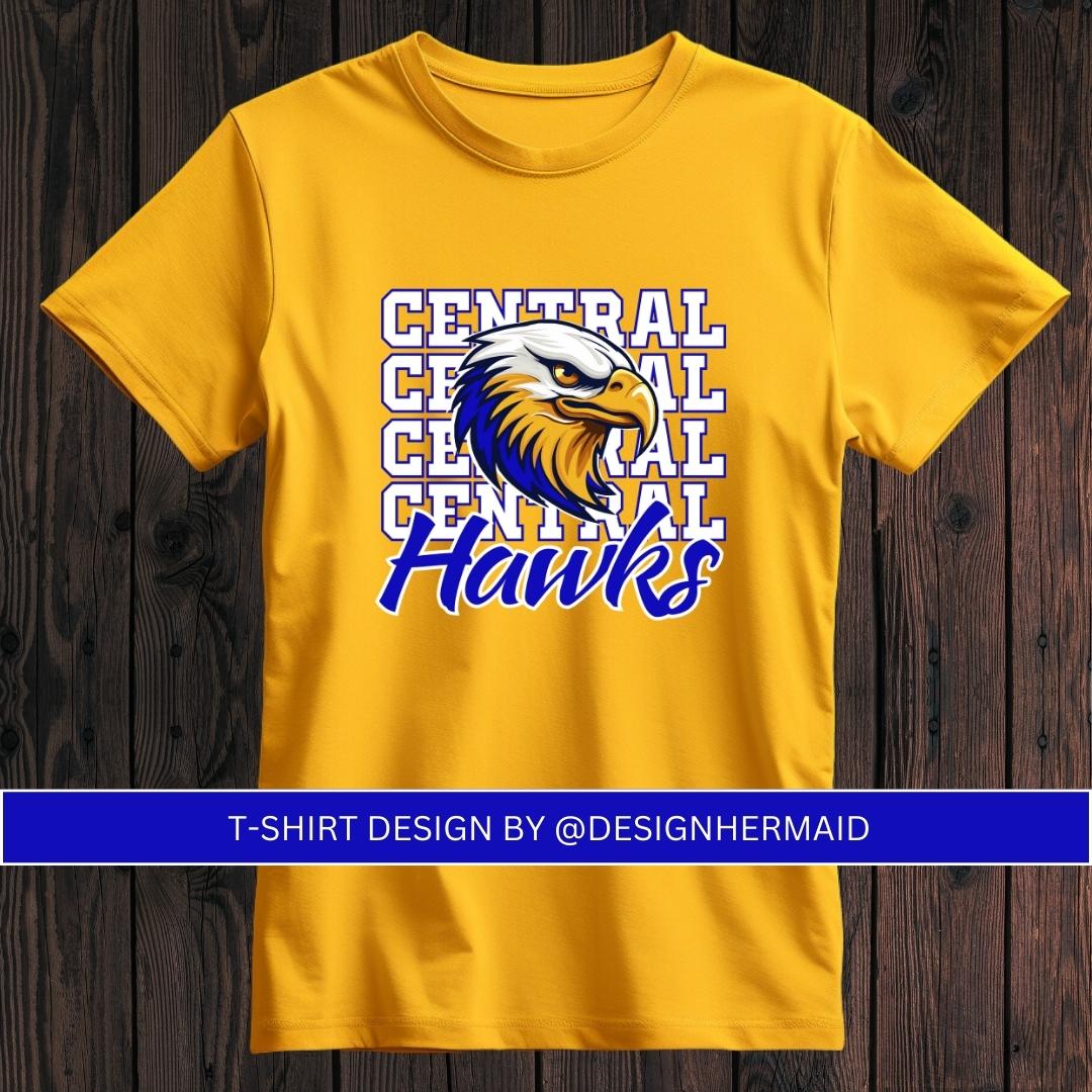 Hawks stacked spirit shirt