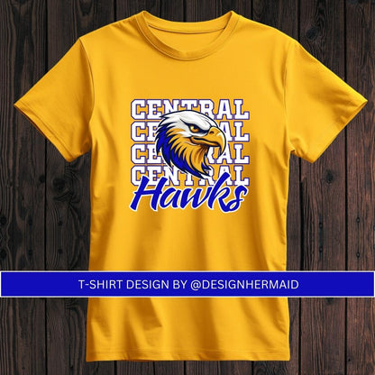 Hawks stacked spirit shirt