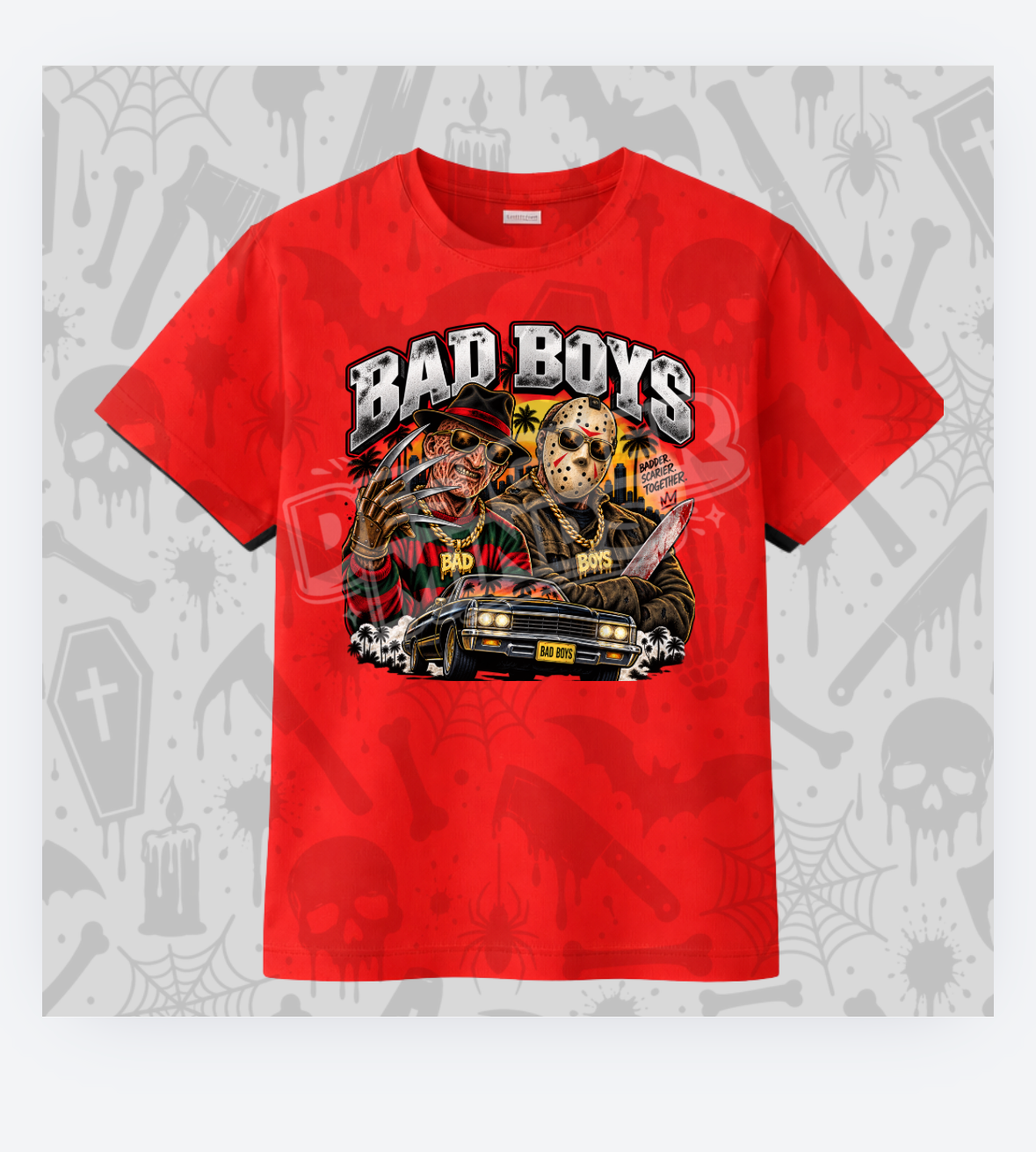 Bad boys horror duo tee