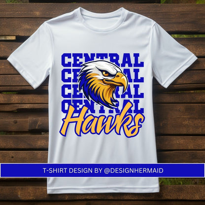 Hawks stacked spirit shirt