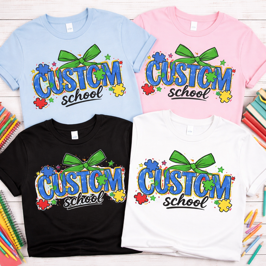 Custom school autism tees