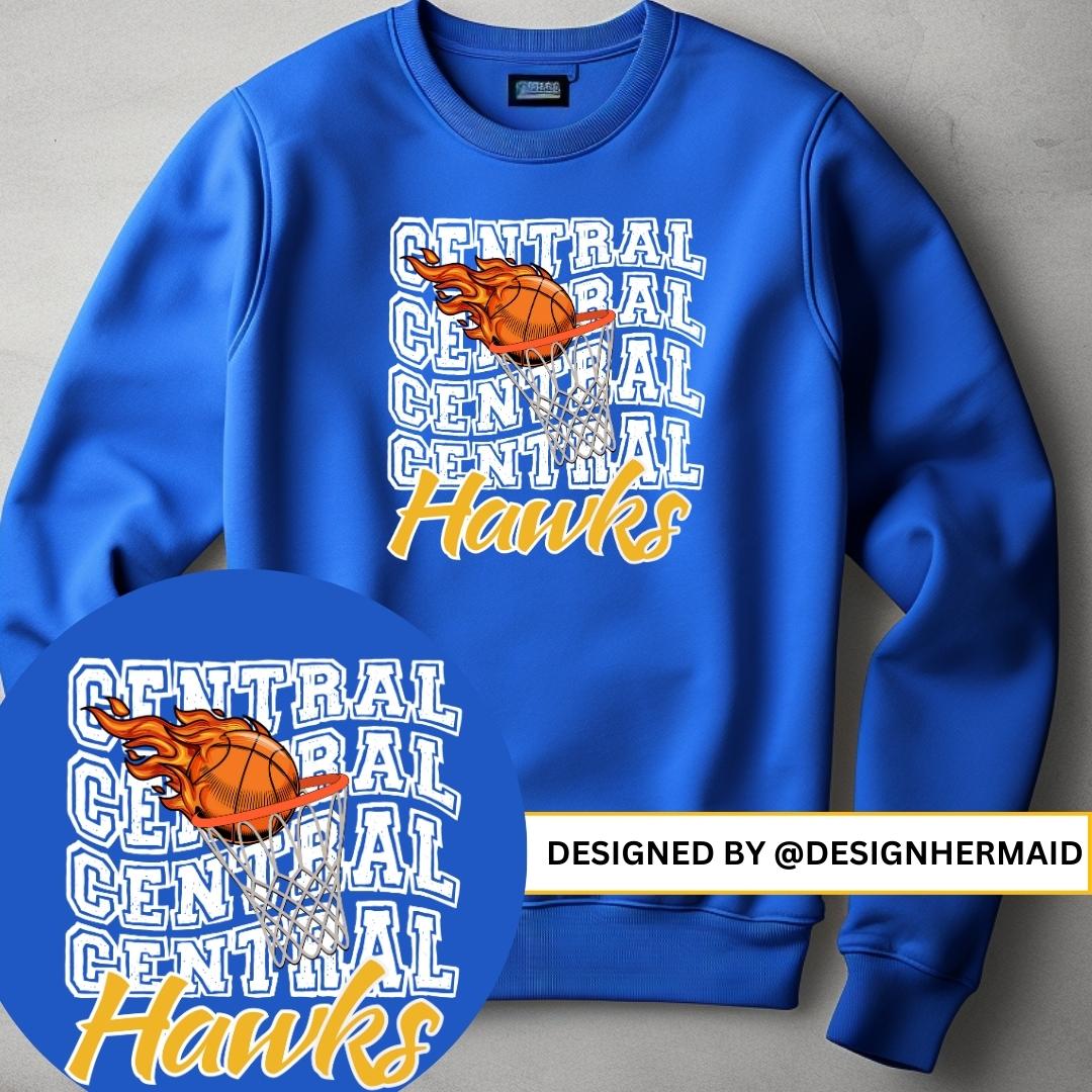 Hawks stacked hoop sweatshirt