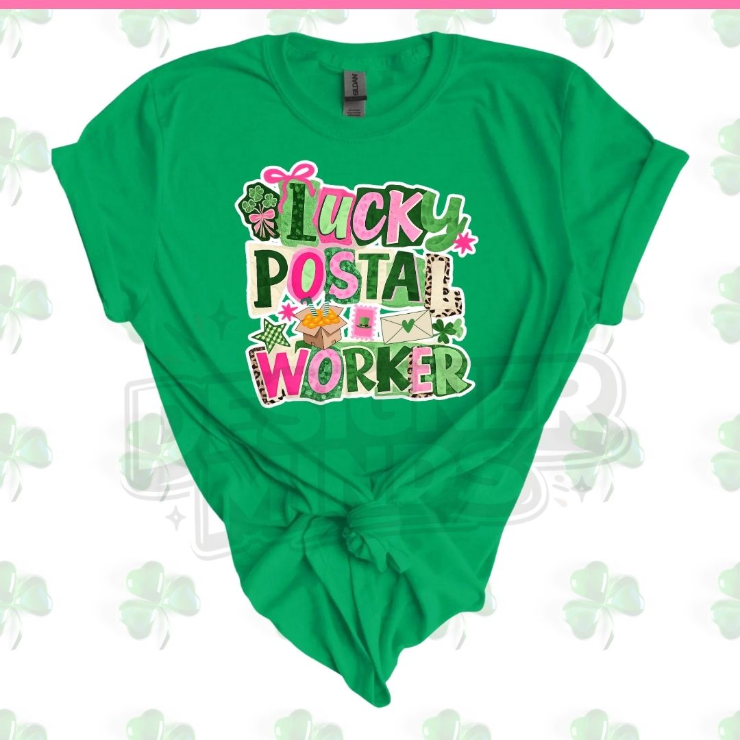 Lucky postal worker tee