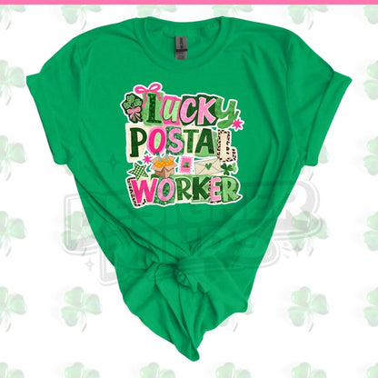 Lucky postal worker tee
