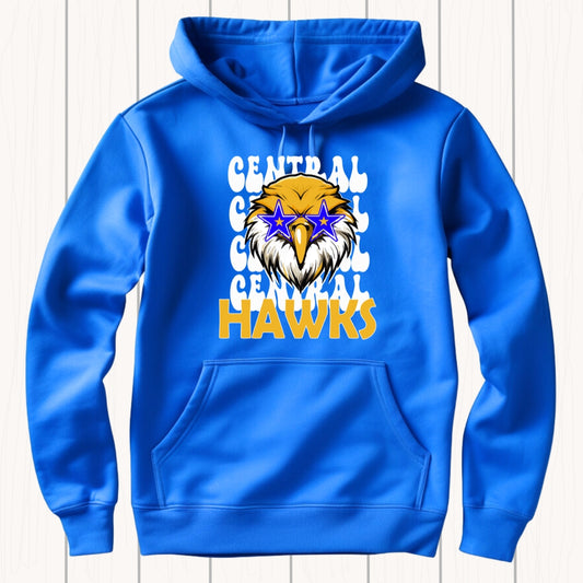 Hawk stacked star hoodie