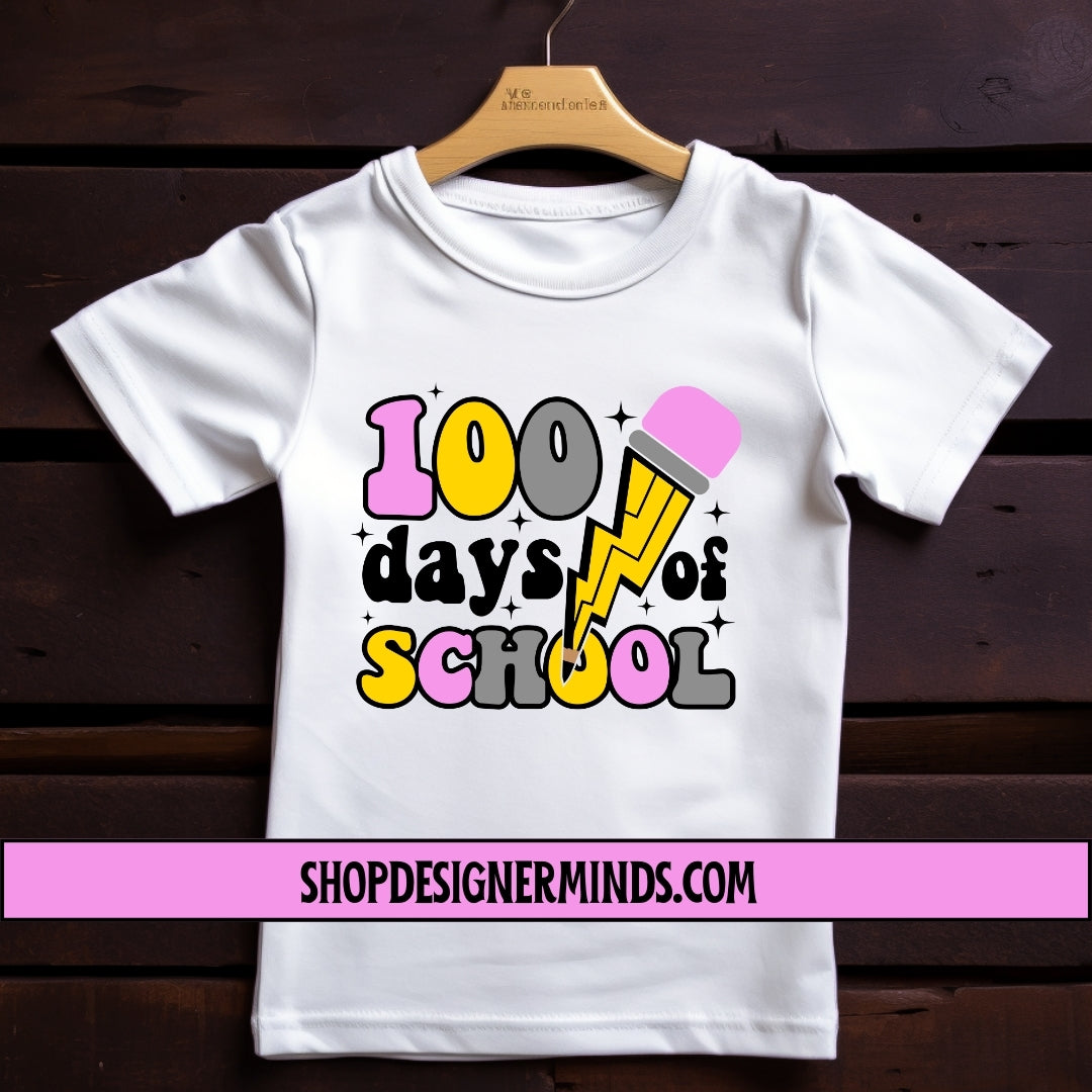 100 days of school: Lightning bolt