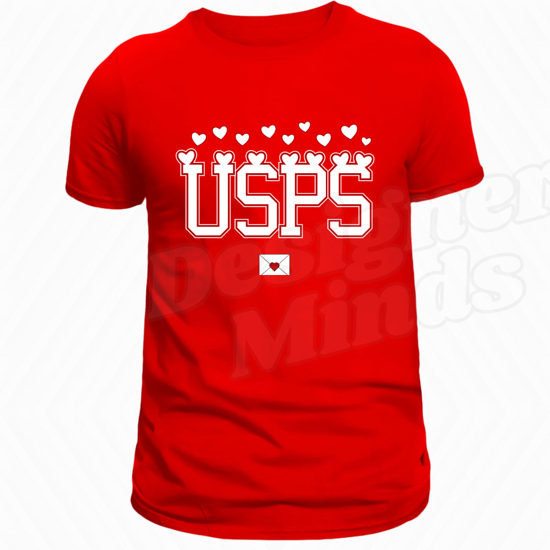 USPS heart tee (Valentines day)