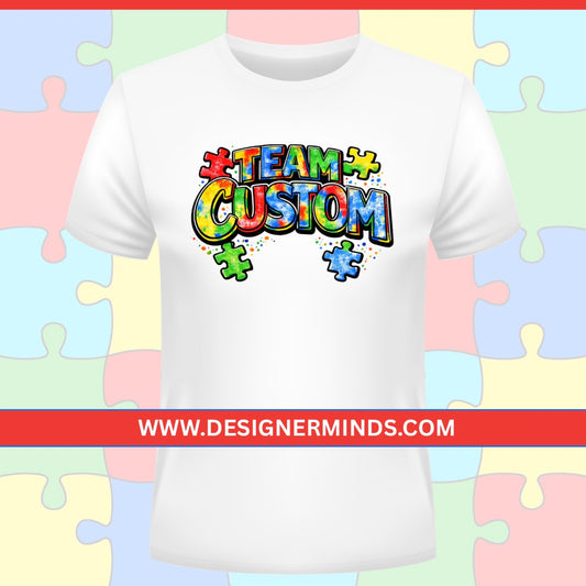 Colorful Autism Team Tee