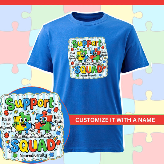 Autism Support Puzzle Tee