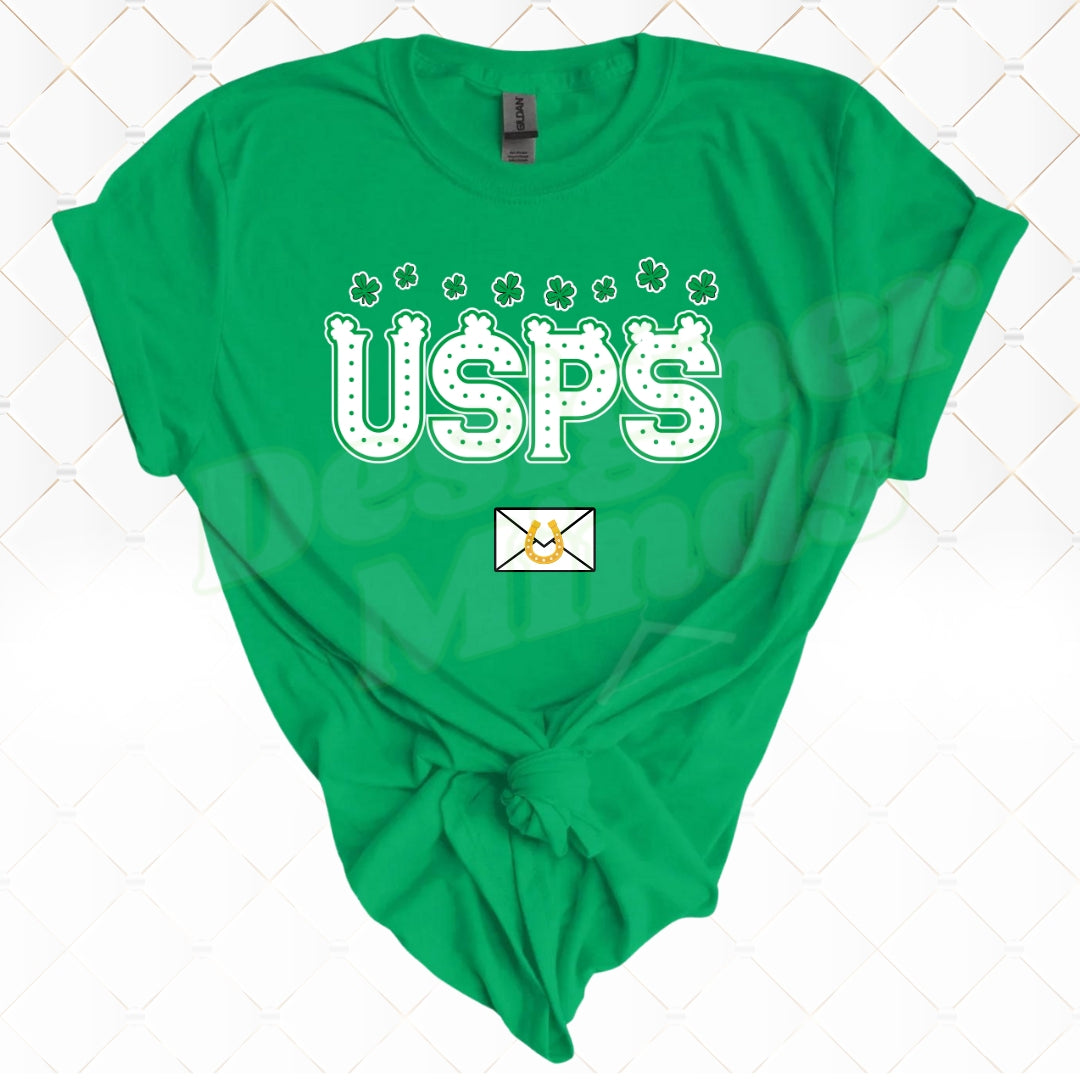 USPS 4 leaf clover tee