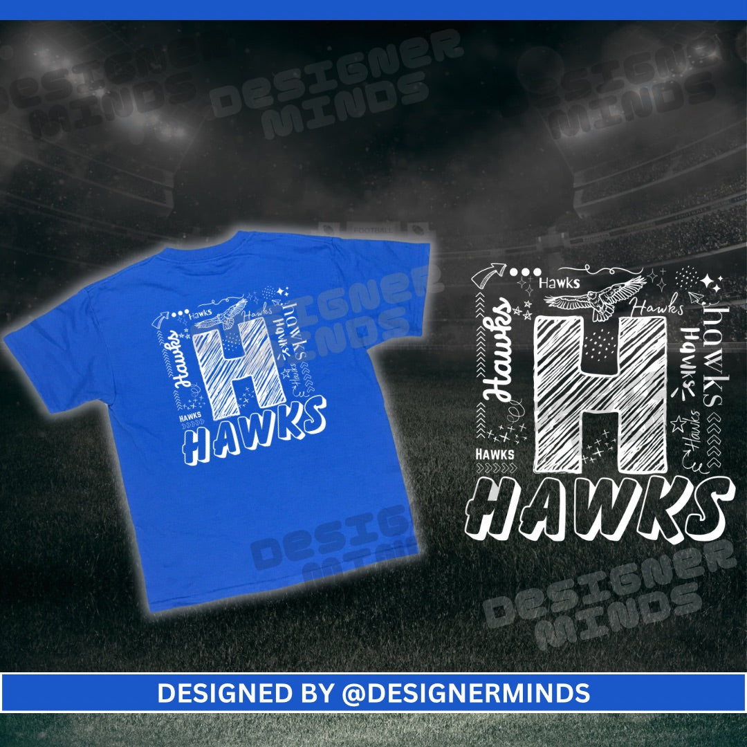 Hawk collage tee