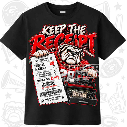 Keep the receipt: Georgia vs AL tee