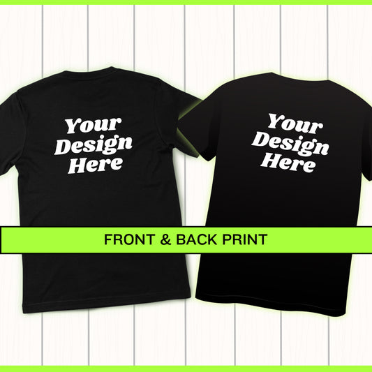 Custom front & back tee